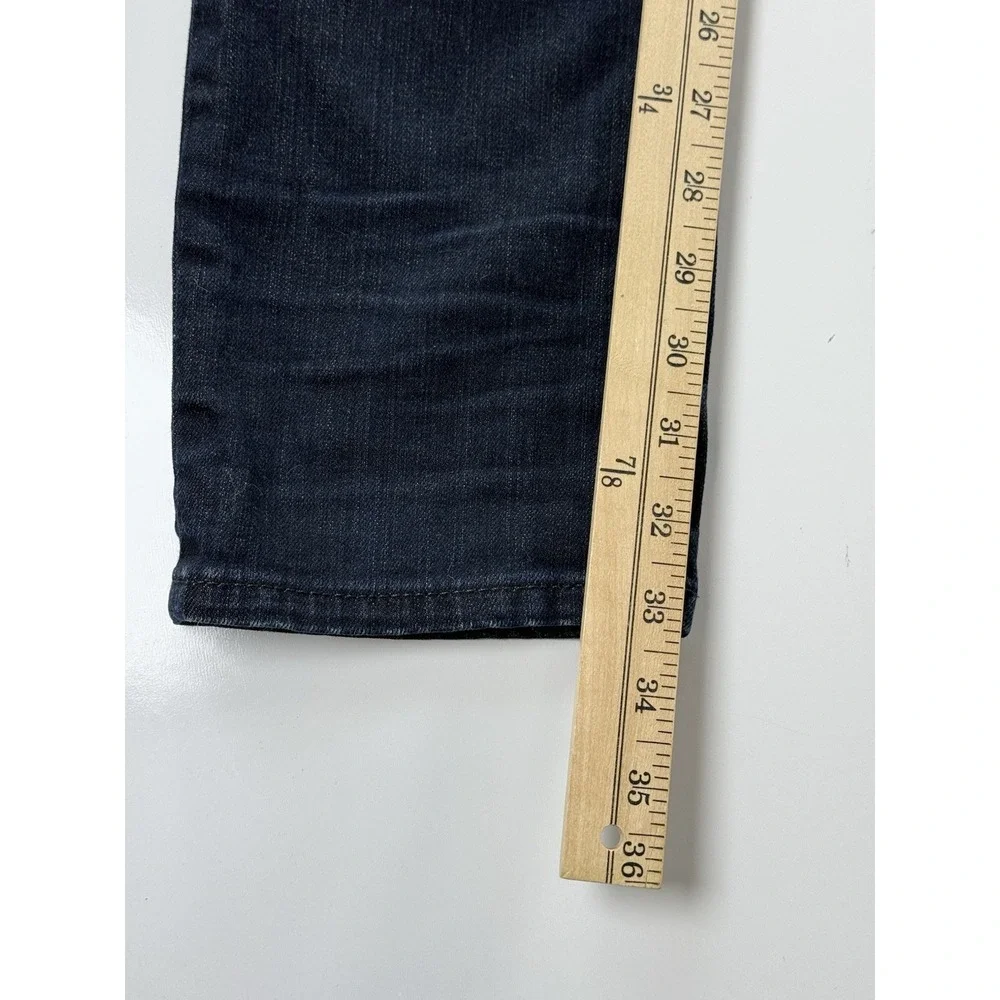True Religion Jean Mens 30 Rocco Relaxed Skinny Moto Dark wash Stretch Zip denim